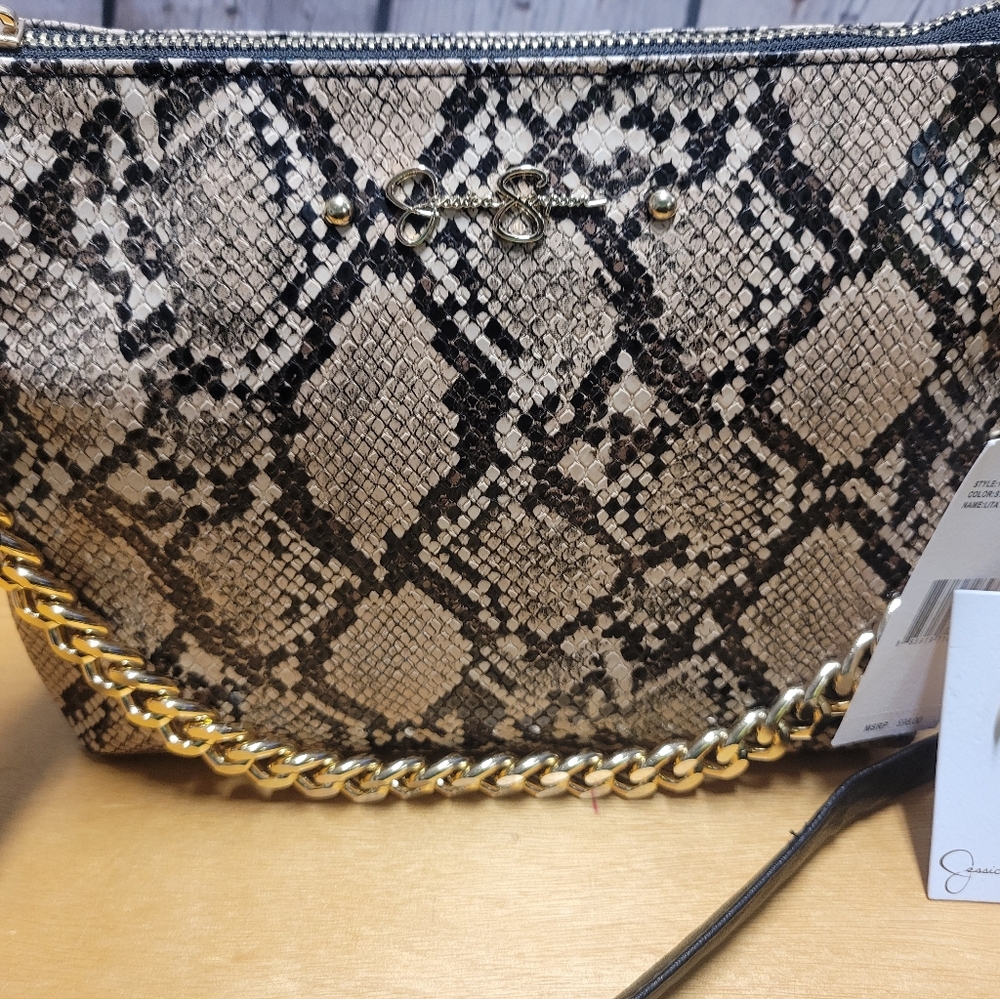 JESSICA SIMPSON Python Print Crossbody - Picture 2 of 7